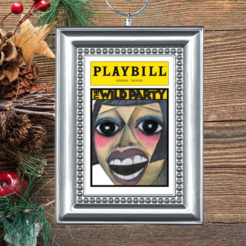 The Wild Party Broadway Musical Playbill‎ Christmas Tree Ornament